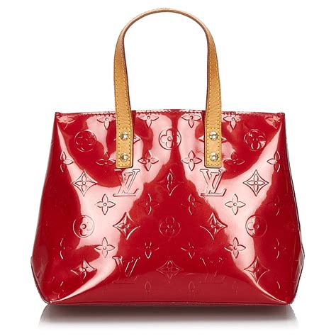 Louis Vuitton red vernis large